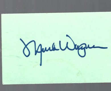 MARK WAGNER INDEX CARD SIGNED 1976-84 TIGERS RANGE