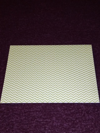 Green Zigzag Notecard