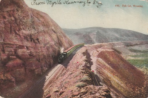 Vintage Used Postcard: 1906, Fish Cut, Wyoming