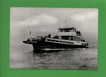 used Postcard from Italy - Lago di Garda ship - bw