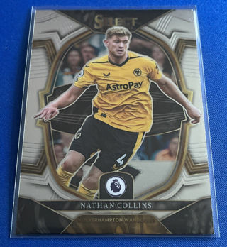 2022-23 Panini Select EPL Nathan Collins #98 Wolverhampton Wanderers Football Card