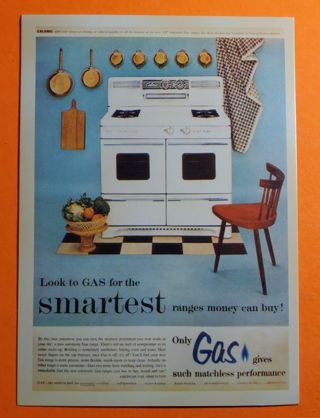 Gas Range Advertising Postcard