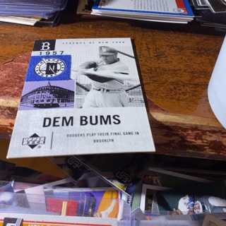 2001 upper deck legends of 1957 brkyln dodgers dem bums duke snider baseball card 