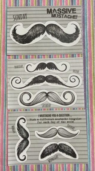 A Mustache for Every Day Paper Craft 