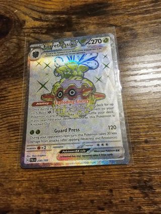 Pokemon Forretress EX 230/193 secret rare