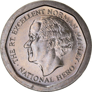 1995 Jamaica 5 Dollar Coin
