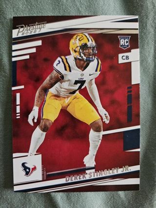 2022 Panini Prestige Rookie Derek Stingley Jr.