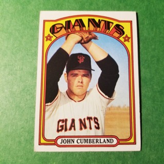 1972 - TOPPS BASEBALL CARD HI NO. 403 - JOHN CUMBERLAND - GIANTS