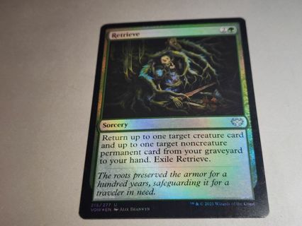 Magic the gathering mtg Retrieve Foil Crimson Vow