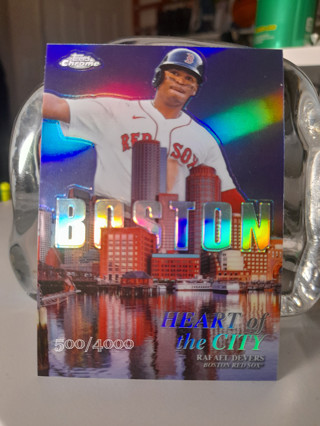 Rafael Devers Topps Chrome Refractors Boston RedSox