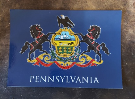 Pennsylvania State Flag Postcard 