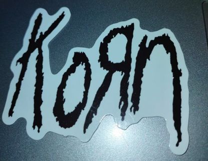 New Korn heavy metal band sticker for laptop Xbox PlayStation, hard hat, toolbox