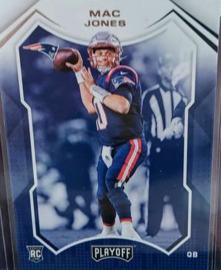 2021 PLAYOFF MAC JONES ROOKIE RC # 209 NEW ENGLAND PATRIOTS