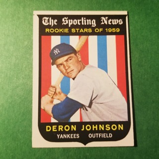 1959 - TOPPS NRMT+ BASEBALL CARD NO. 131 - DERON JOHNSON  ROOKIE -  YANKEES