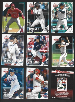 2019 Topps National Baseball Card Day 8 different Cards - All Listed