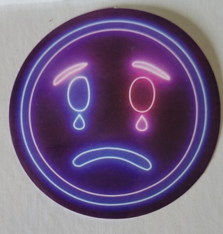 Neon Sad Face
