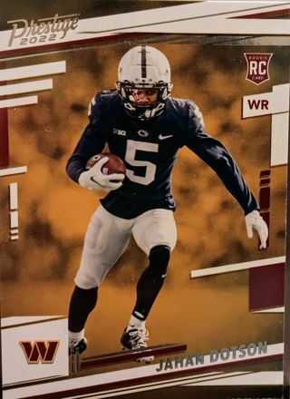 2022 PRESTIGE JAHAN DOTSON ROOKIE RC # 315 WASHINGTON COMMANDERS