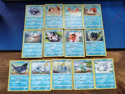 Pokemon Sword and Shield Water Cards