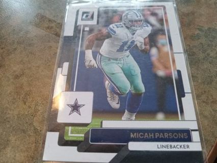 2022 DONRUSS MICAH PARSONS DALLAS COWBOYS FOOTBALL CARD# 157