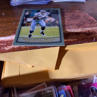 1999 topps gold Michael Irvin football card 