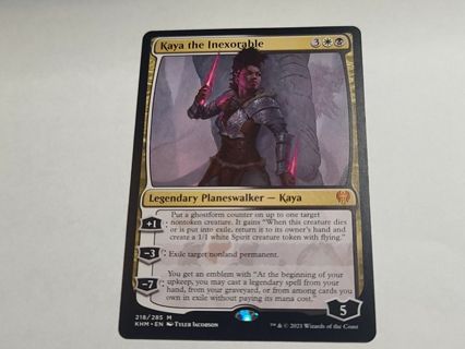 Magic the gathering mtg Kaya the Inexorabe Mythic Rare Kaldheim