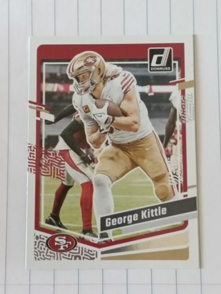 Two San Francisco 49ers Kttle & Davis Football Cards