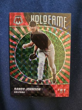 2022 Panini Mosaic Holo Fame Green Mosaic Randy Johnson