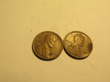 2 1944 US Wheat Pennies