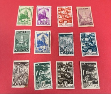 French Morocco stamp lot