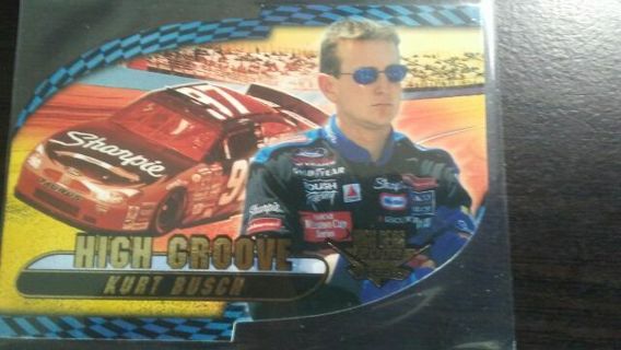 2002 NASCAR/PRESSPASS HIGH GEAR WHEELS HIGH GROOVE DIE CUT KURT BUSCH RACING CARD# HG 4/27