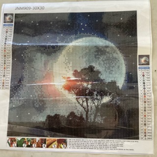 New Diamond Painting kit - Moon with trees