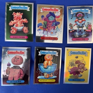 (6) lot Garbage Pail Kids chromes