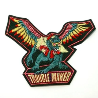 1 NEW Wizard of Oz ~ Flying Monkey Trouble Maker Biker SEW ON Patch Clothing Embroidery Decoration