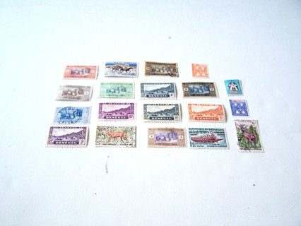 Senegal Postage Stamps Set of 19 Used and Unused