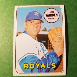 1969 - TOPPS BASEBALL CARD NO. 632 - JON WARDEN - ROYALS