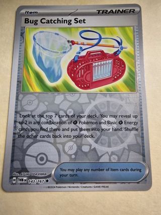 Pokemon Bug Catching Set reverse holo card