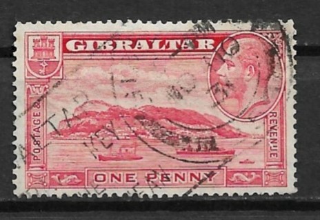 1931 Gibraltar Sc96 1p Rock of Gibraltar used