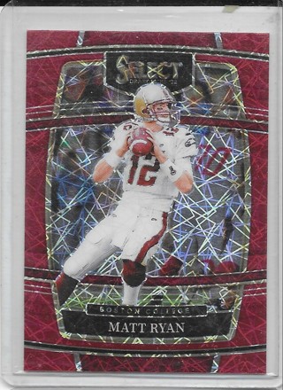 Matt Ryan 2022 Select Draft Prizm Red Laser #78