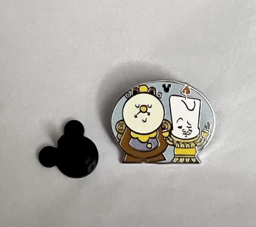 Disney Pin - DISNEY DUOS LUMIERE & COGSWORTH - For Pin Trading/Collecting