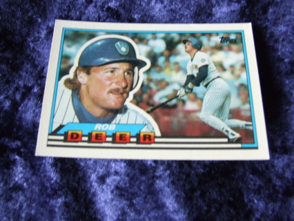 1989 Rob Deer Milwaukee Brewers Topps Big Card #78