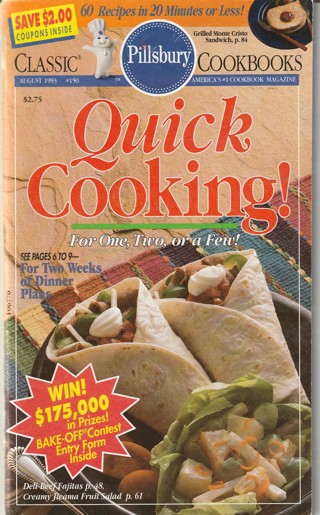 Soft Covered Recipe Book: Pillsbury: Quick Cooking