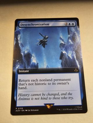 Magic the gathering mtg Desynchronization rare borderless Assassins Trophy