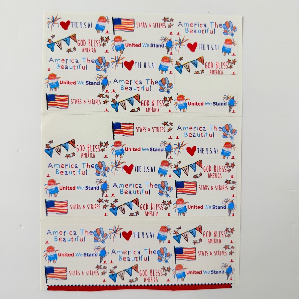 Free: Patriotic Themed Stickers 