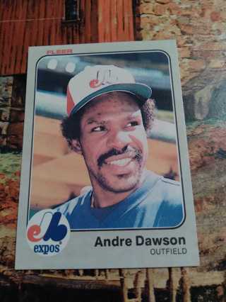 1983 Fleer Andre Dawson - Alan Trammell 2 Card Lot