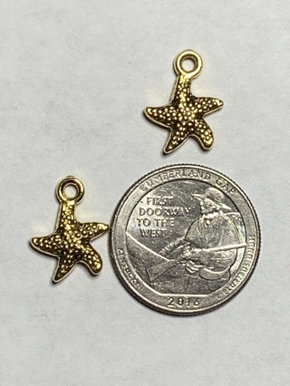 ANTIQUE GOLD CHARMS~#80~SET OF 2~FREE SHIPPING!