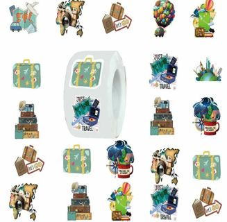 ✅NEW✅(10) 1" TRAVEL STICKERS!! VACATION