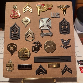 Collection of 21 Various US Military Lapel Pins