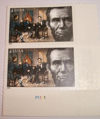 Scott #4383, A. Lincoln, 2 Useable 42¢ US Postage Stamps