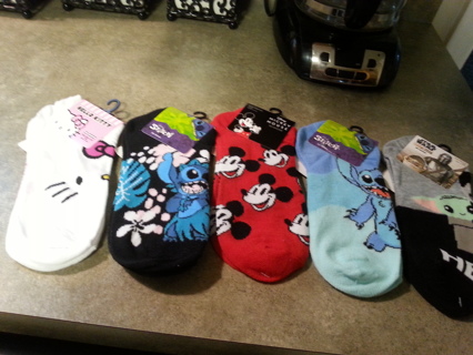 5 new pair womens socks