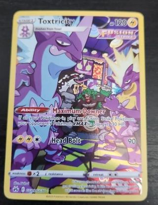 NM Crown Zenith secret rares GG Toxtricity Pokemon card TCG SWSH